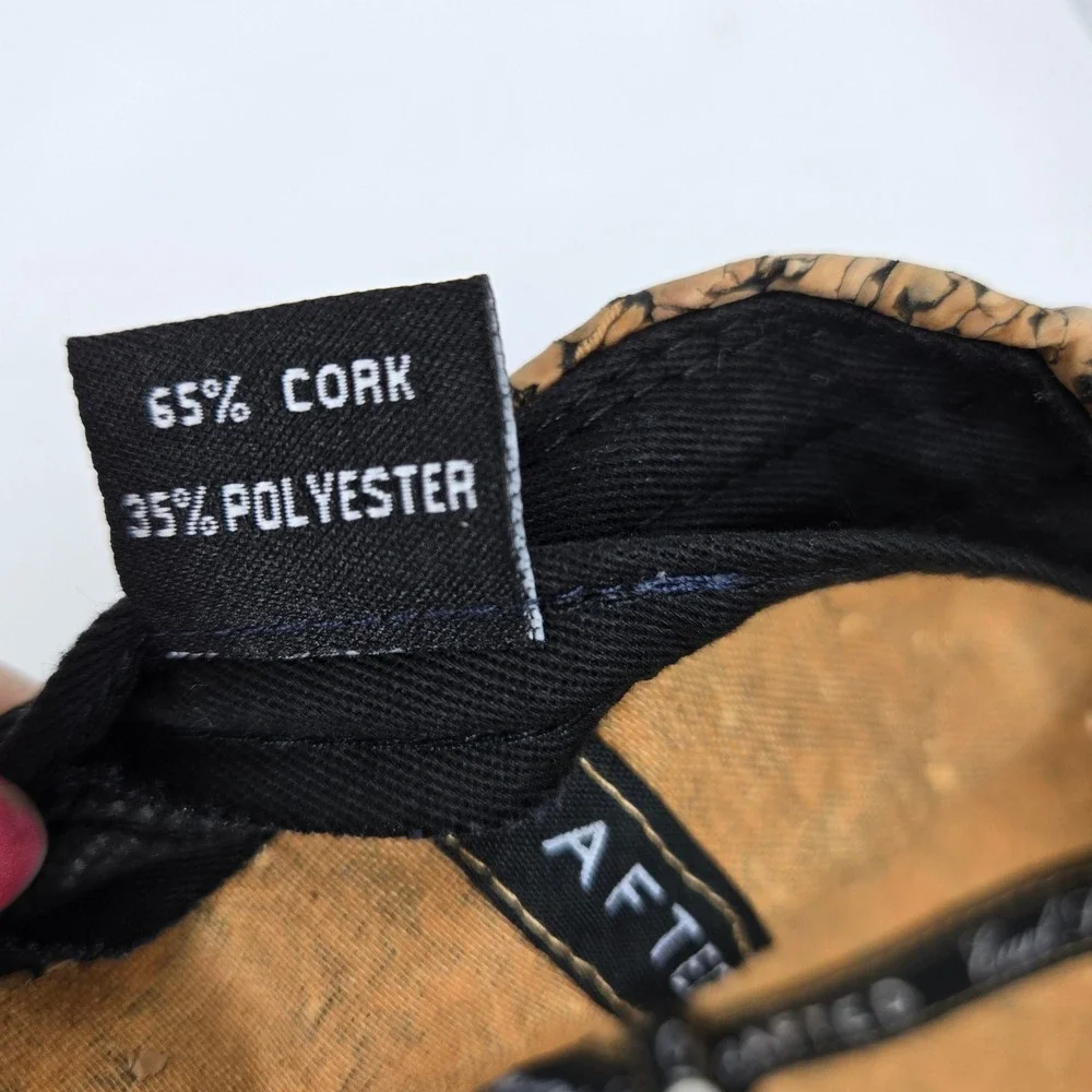 Earl Stevens Selections Cork Strapback‎ Hat Mens Gold Embroidered Crest OSFM